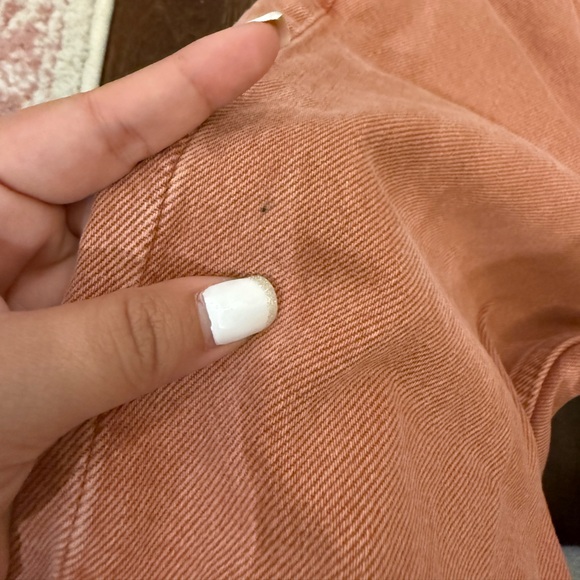 RE/DONE 70s High Rise Stove Pipe Straight Leg Jeans Red Burnt Orange size 24 - Picture 6 of 15